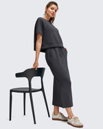 G4Free - Smoofit Side Slits Drawstring Long Skirts -GF25S465EA-S
