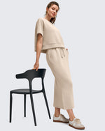 G4Free - Smoofit Side Slits Drawstring Long Skirts -GF25S465EA-S