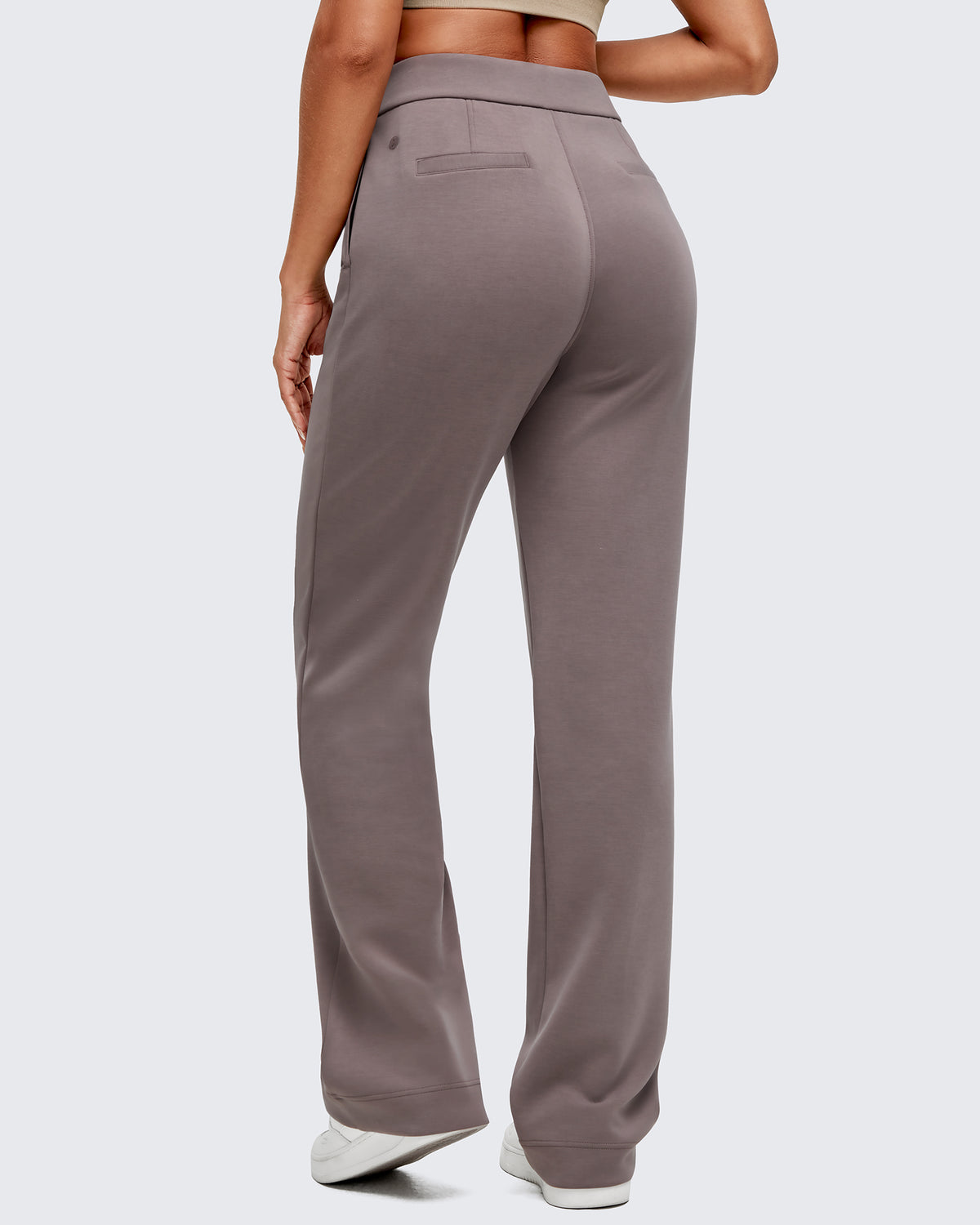 G4Free - Smoofit Straight Leg Elastic High Waist Dress Pants -GF25D584AA-S