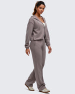 G4Free - Smoofit Straight Leg Elastic High Waist Dress Pants -GF25D584AA-S