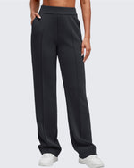 G4Free - Smoofit Straight Leg Elastic High Waist Dress Pants -GF25D584AA-S