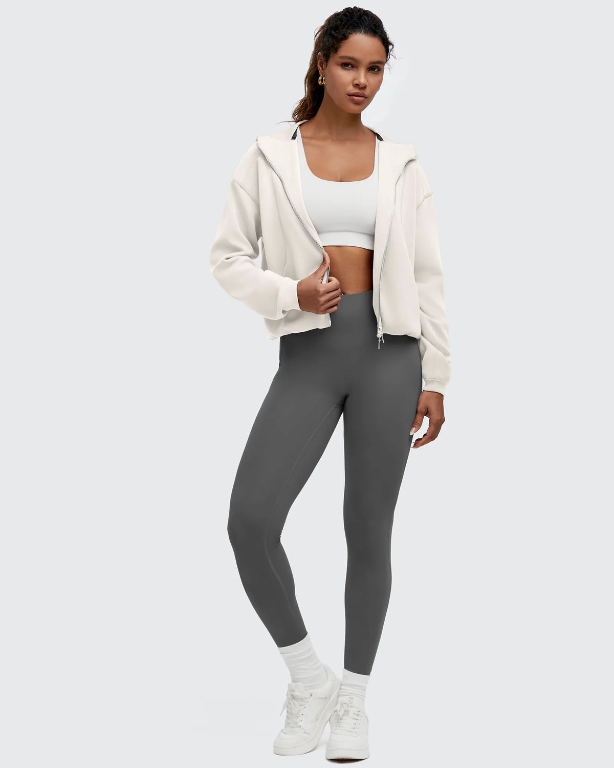 G4Free - Smoofit Two-Way Full Zip Modal Hoodie Jackets -GF25M536AA-S