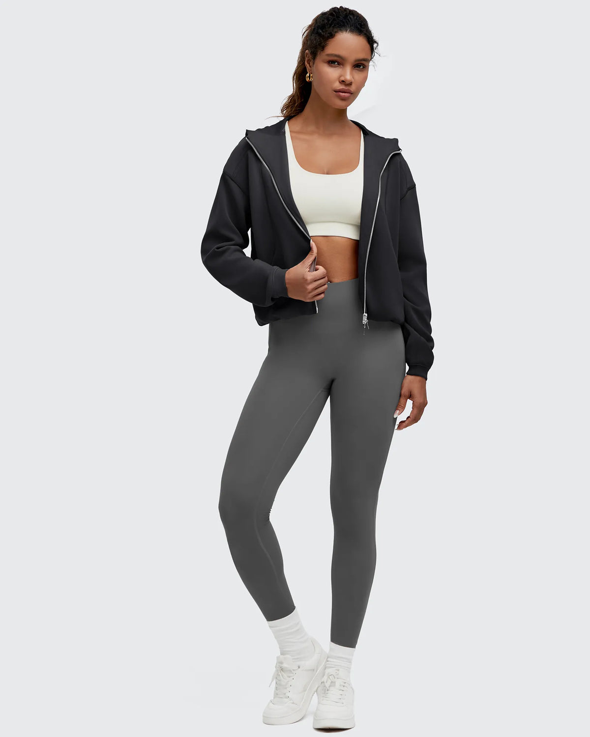 G4Free - Smoofit Two-Way Full Zip Modal Hoodie Jackets -GF25M536AA-S