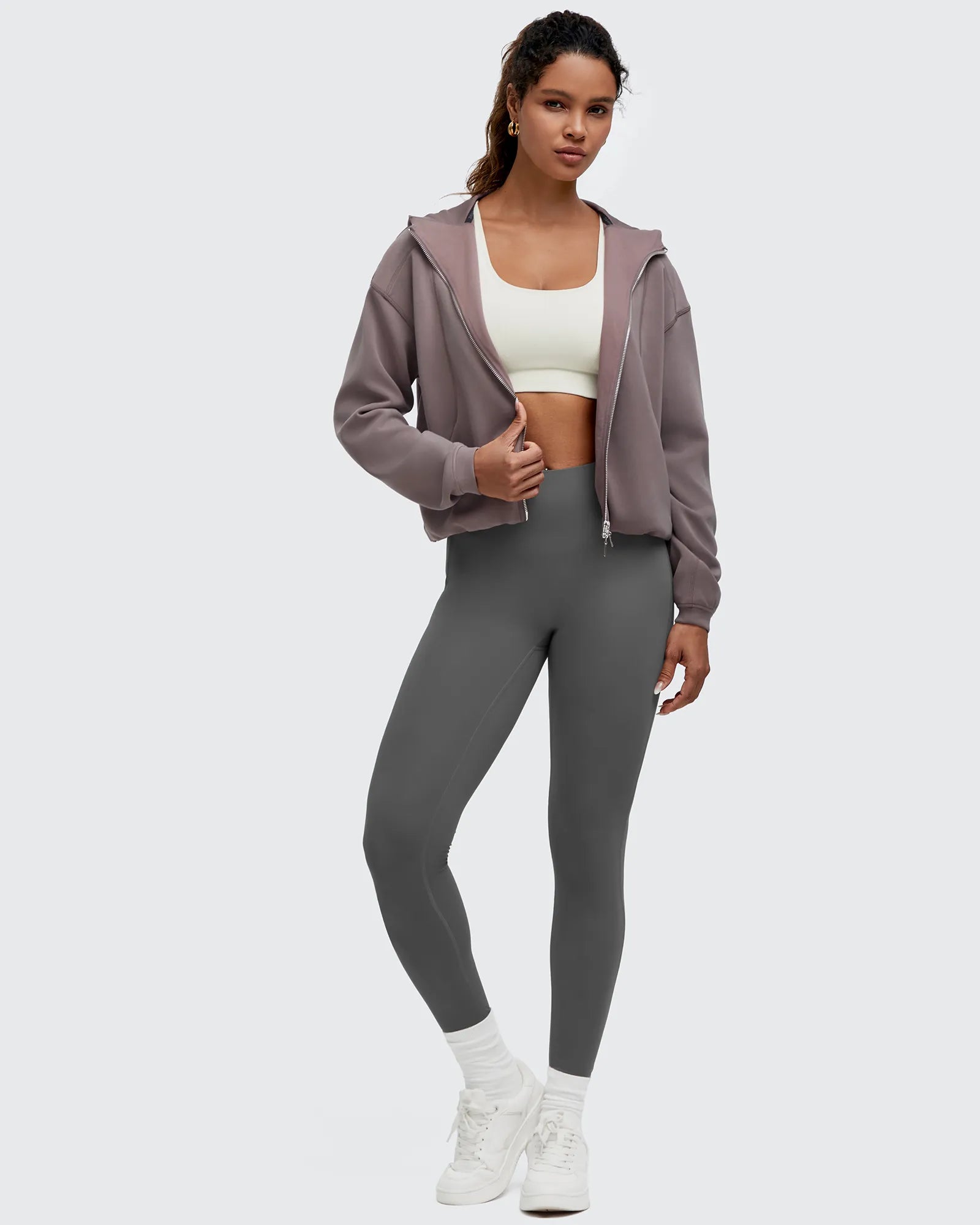 G4Free - Smoofit Two-Way Full Zip Modal Hoodie Jackets -GF25M536AA-S