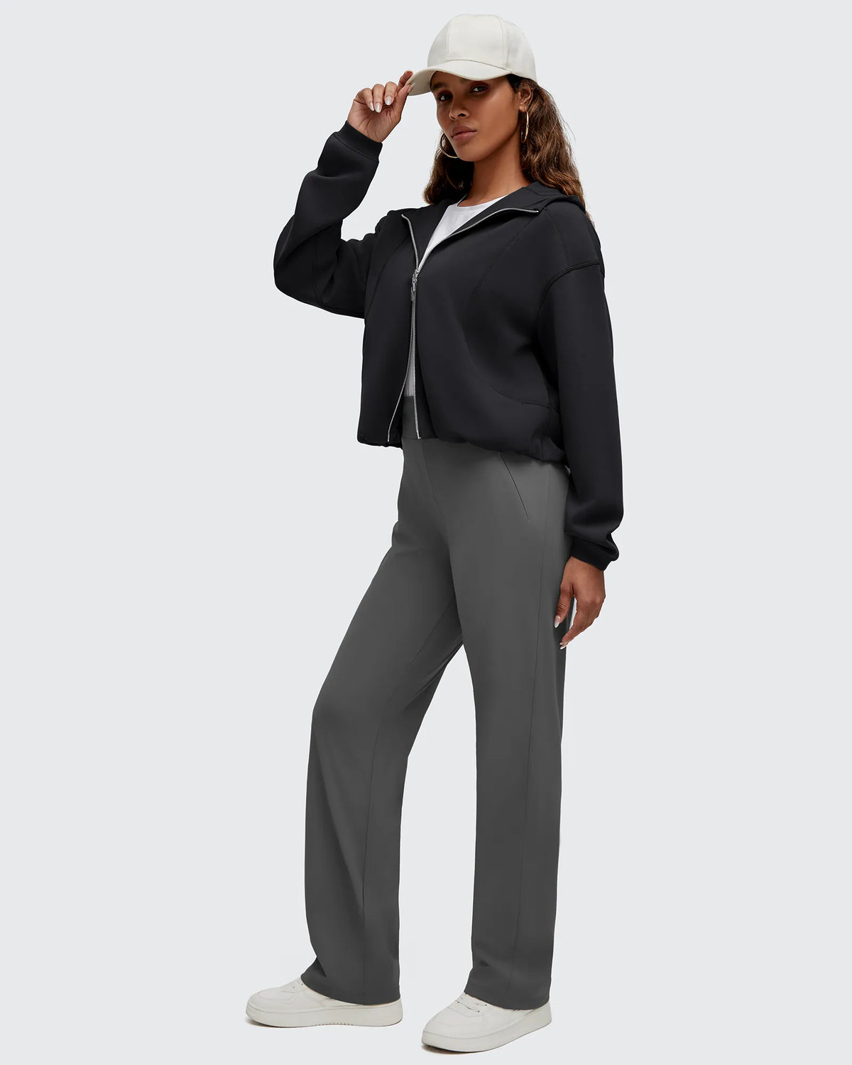 G4Free - Smoofit Two-Way Full Zip Modal Hoodie Jackets -GF25M536AA-S