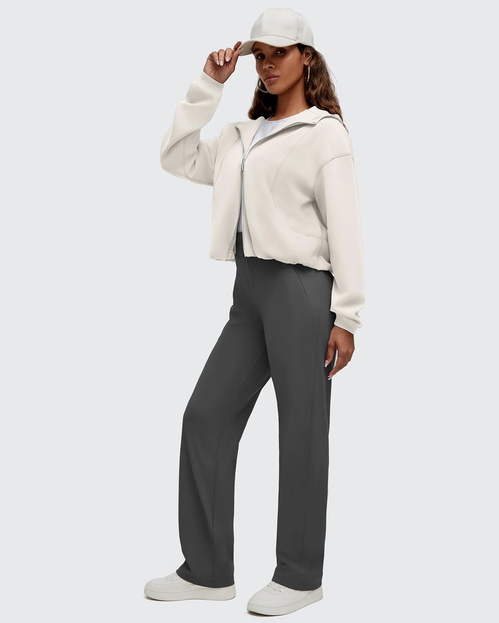 G4Free - Smoofit Two-Way Full Zip Modal Hoodie Jackets -GF25M536AA-S