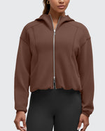 G4Free - Smoofit Two-Way Full Zip Modal Hoodie Jackets -GF25M536AA-S