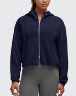 G4Free - Smoofit Two-Way Full Zip Modal Hoodie Jackets -GF25M536AA-S