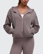 G4Free - Smoofit Two-Way Full Zip Modal Hoodie Jackets -GF25M536AA-S