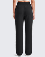 G4Free - Smoofit Wide Leg Elastic Drawstring Sweatpants -GF25J440AF-XS