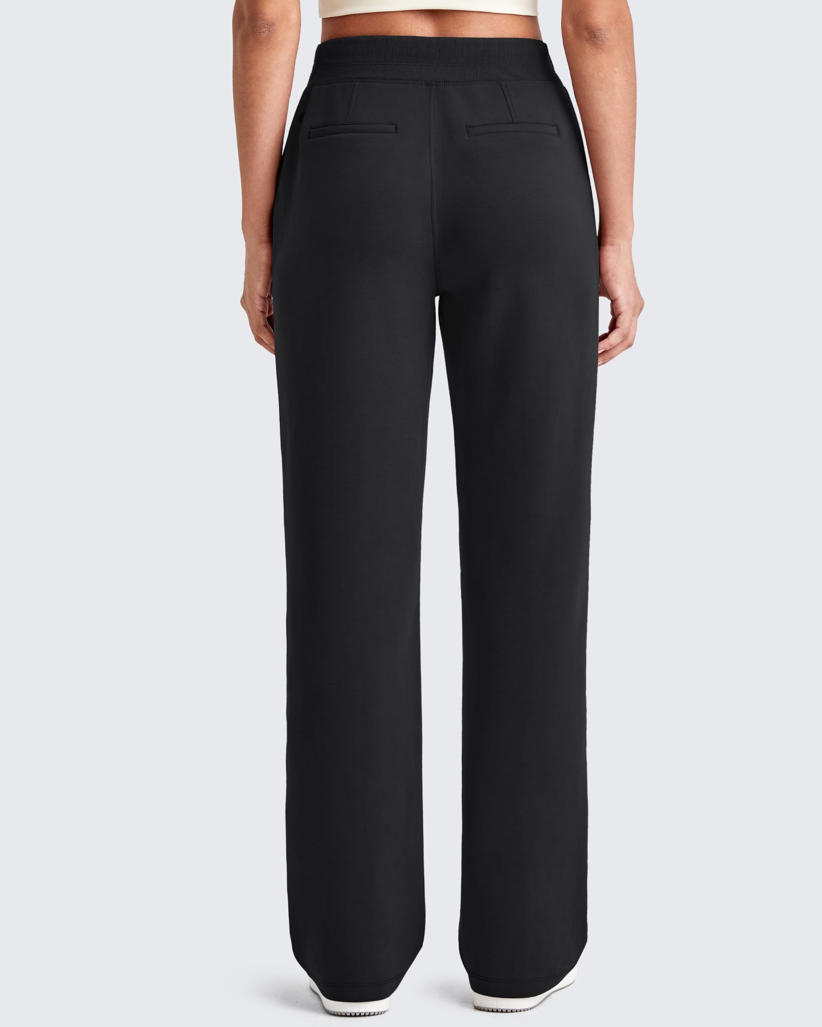 G4Free - Smoofit Wide Leg Elastic Drawstring Sweatpants -GF25J440AF-XS