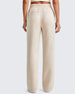 G4Free - Smoofit Wide Leg Elastic Drawstring Sweatpants -GF25J440AF-XS