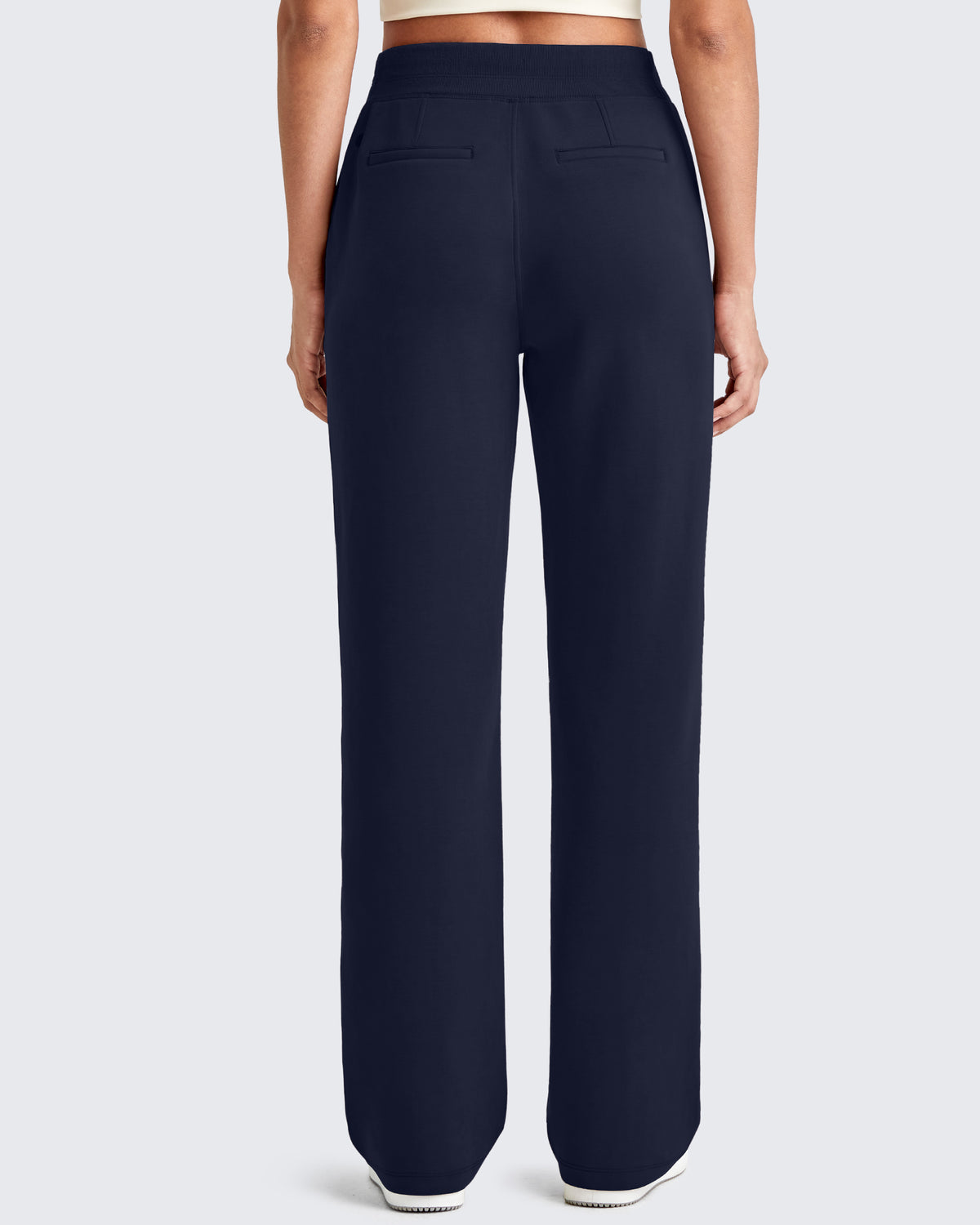 G4Free - Smoofit Wide Leg Elastic Drawstring Sweatpants -GF25J440AF-XS