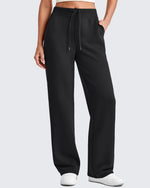 G4Free - Smoofit Wide Leg Elastic Drawstring Sweatpants -GF25J440AF-XS