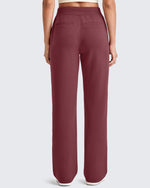 G4Free - Smoofit Wide Leg Elastic Drawstring Sweatpants -GF25J440AF-XS