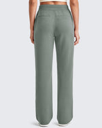 G4Free - Smoofit Wide Leg Elastic Drawstring Sweatpants -GF25J440AF-XS