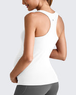 G4Free - Square Neck Ruched Pregnancy Workout Tanks -GF25LY415IA-S