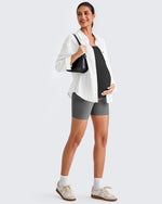 G4Free - Square Neck Ruched Pregnancy Workout Tanks -GF25LY415IA-S