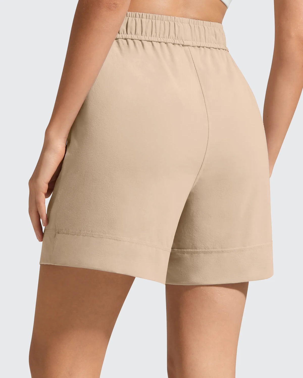 G4Free - Strowen Elastic Waist Wide Leg A Line Shorts 4'' -GF26E818A001F-XS