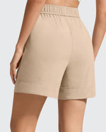 G4Free - Strowen Elastic Waist Wide Leg A Line Shorts 4'' -GF26E818A001F-XS