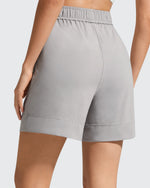 G4Free - Strowen Elastic Waist Wide Leg A Line Shorts 4'' -GF26E818A001F-XS