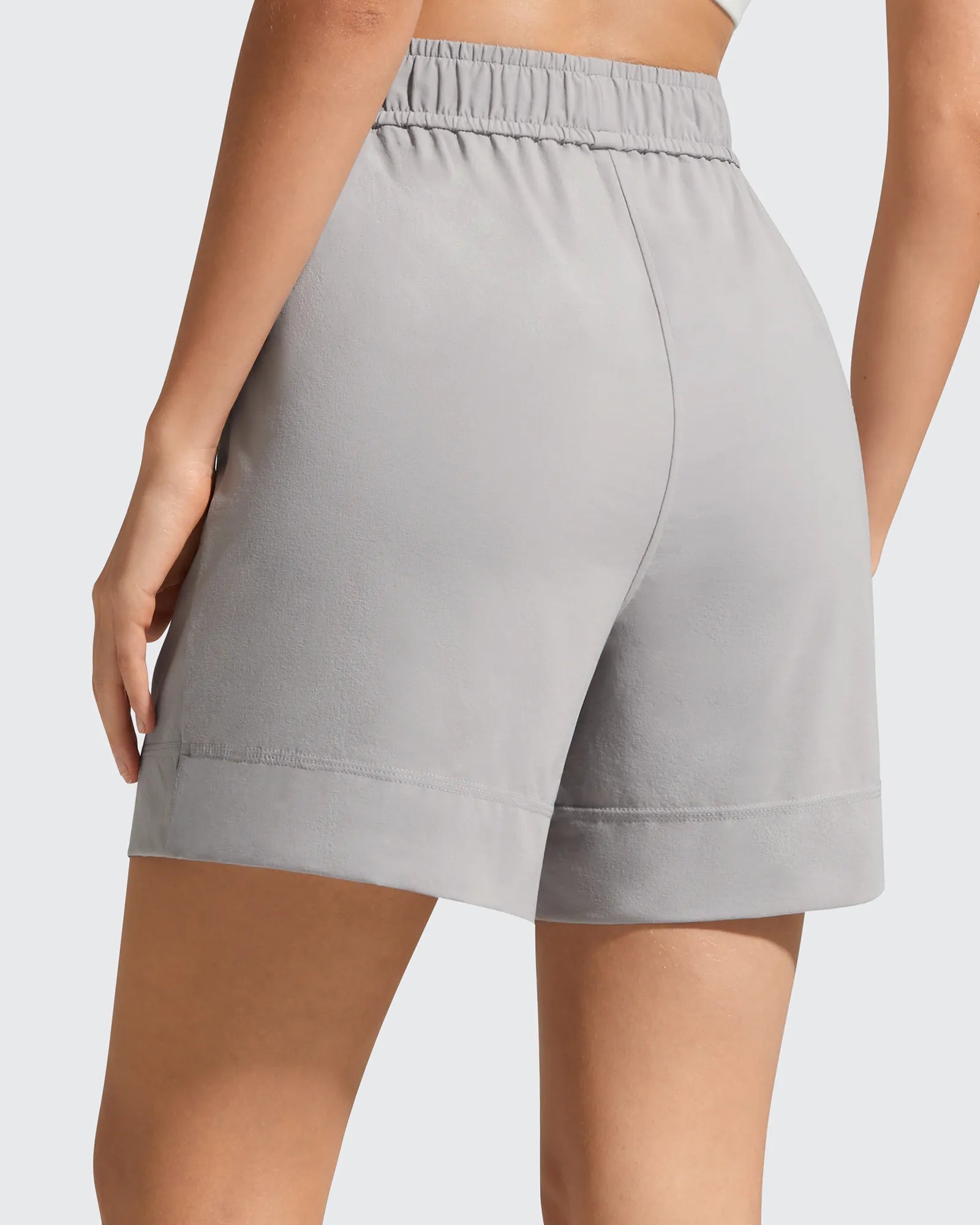 G4Free - Strowen Elastic Waist Wide Leg A Line Shorts 4'' -GF26E818A001F-XS
