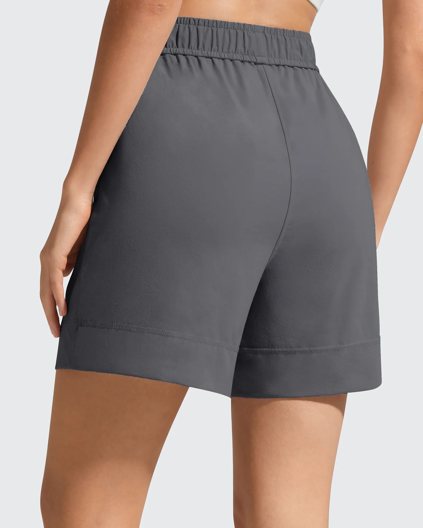 G4Free - Strowen Elastic Waist Wide Leg A Line Shorts 4'' -GF26E818A001F-XS