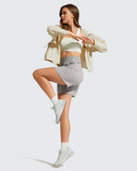 G4Free - Strowen Elastic Waist Wide Leg A Line Shorts 4'' -GF26E818A001F-XS