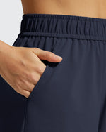 G4Free - Strowen Elastic Waist Wide Leg A Line Shorts 4'' -GF26E818A001F-XS