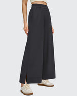 G4Free - Strowen Lightweight Ankle Splits Wide Leg Ankle Pants -GF25J608AA-S