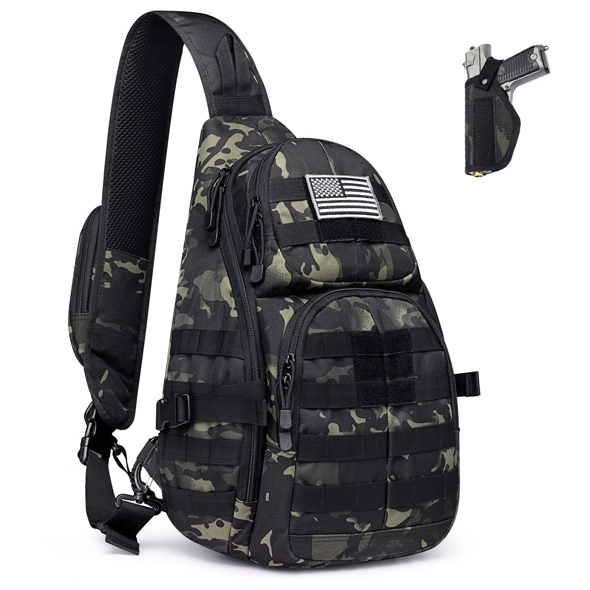 G4Free - Tactical CCW Sling Bag for Men with Holster -D02V760D