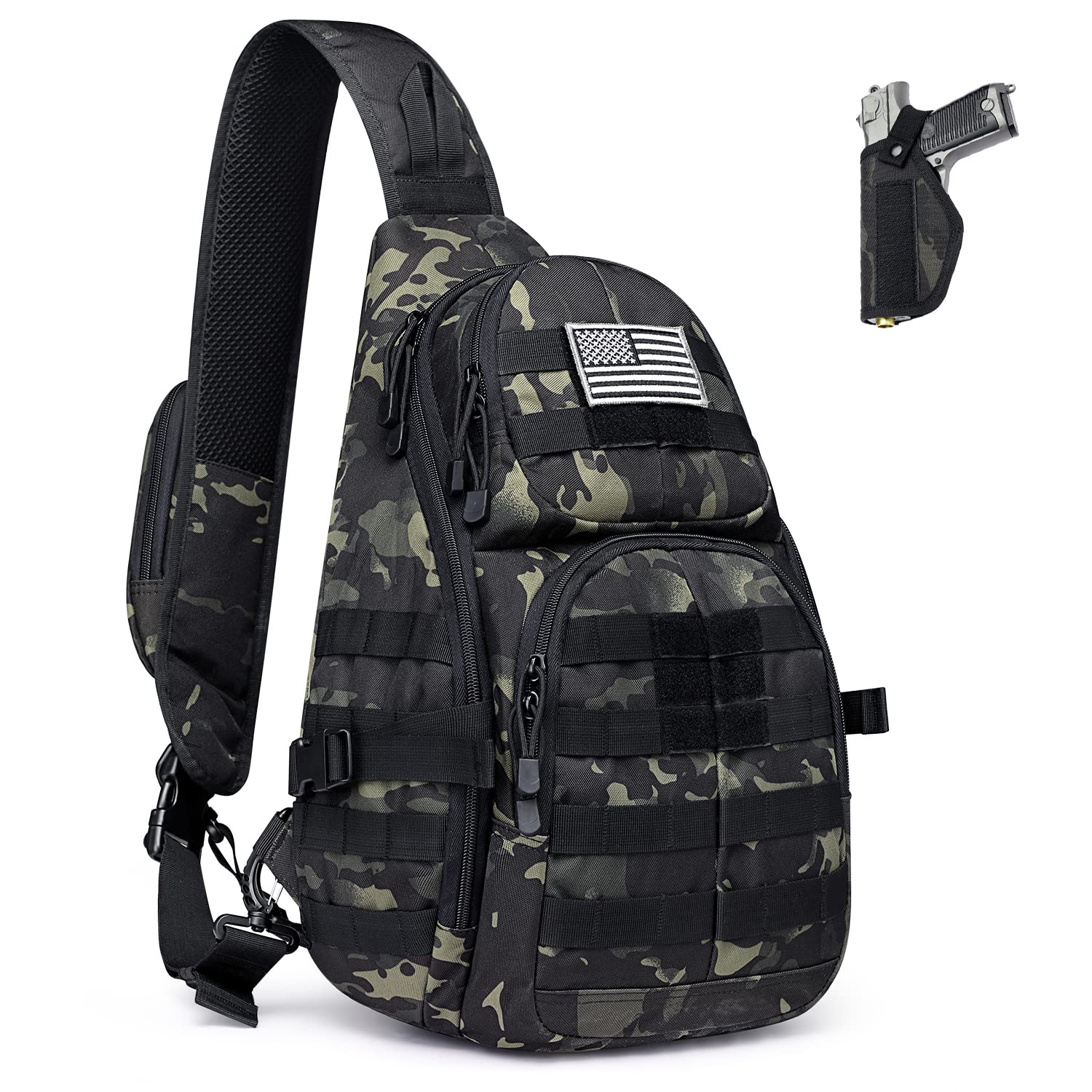 G4Free - Tactical CCW Sling Bag for Men with Holster -D02V760D