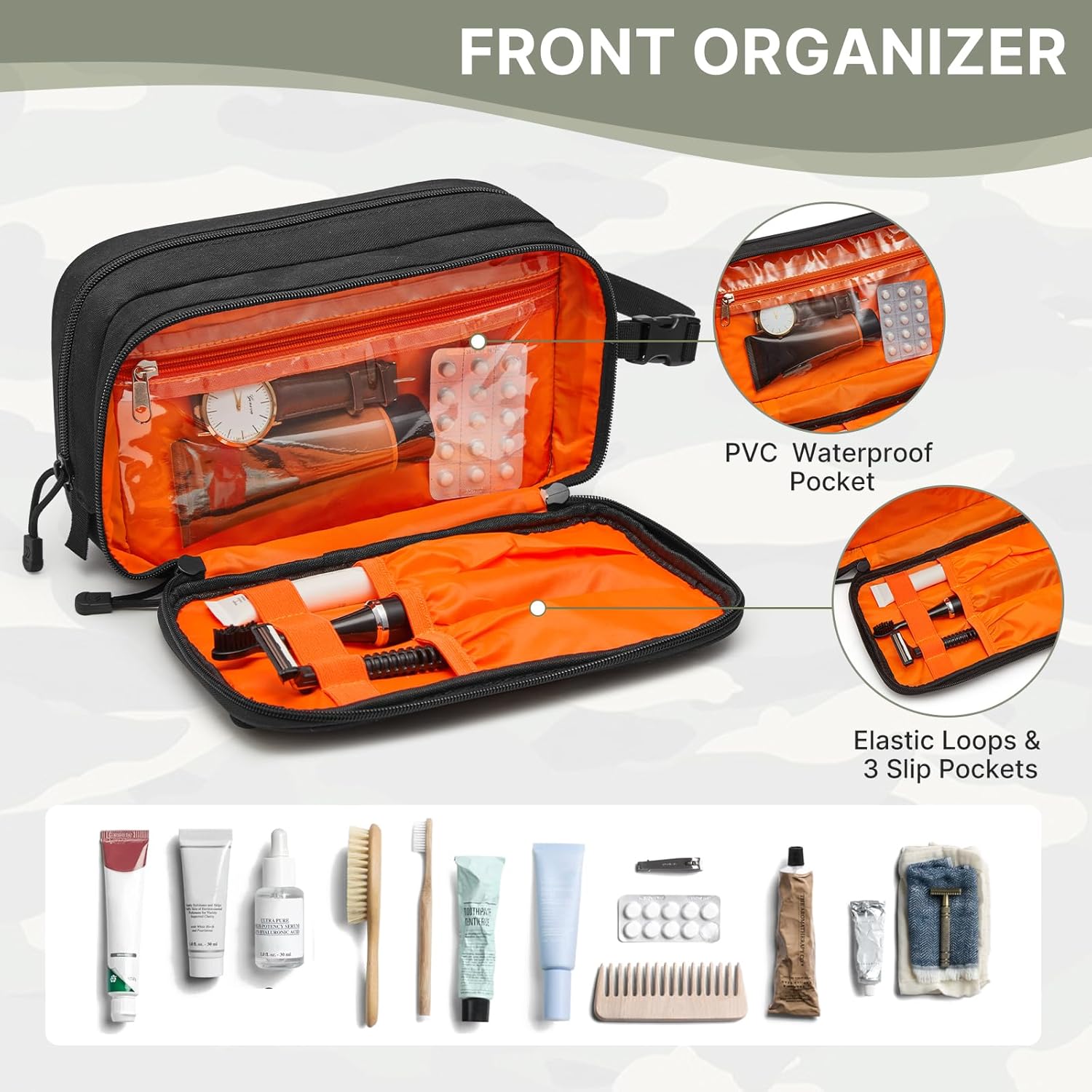 G4Free - Toiletry Bag for Men, Travel Toiletry Organizer -TN25B600A