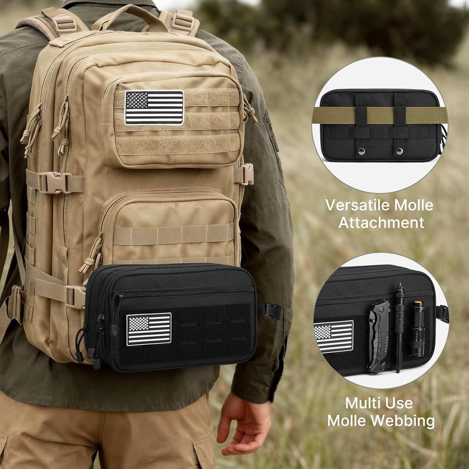 G4Free - Toiletry Bag for Men, Travel Toiletry Organizer -TN25B600A