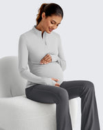 G4Free - UPF 50+ Half Zip Sun Maternity Shirts -GF25BY464BF-XS