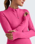 G4Free - UPF 50+ Half Zip Sun Maternity Shirts -GF25BY464BF-XS