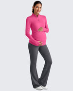 G4Free - UPF 50+ Half Zip Sun Maternity Shirts -GF25BY464BF-XS