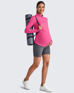 G4Free - UPF 50+ Half Zip Sun Maternity Shirts -GF25BY464BF-XS
