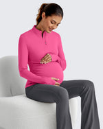 G4Free - UPF 50+ Half Zip Sun Maternity Shirts -GF25BY464BF-XS