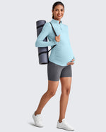 G4Free - UPF 50+ Half Zip Sun Maternity Shirts -GF25BY464BF-XS