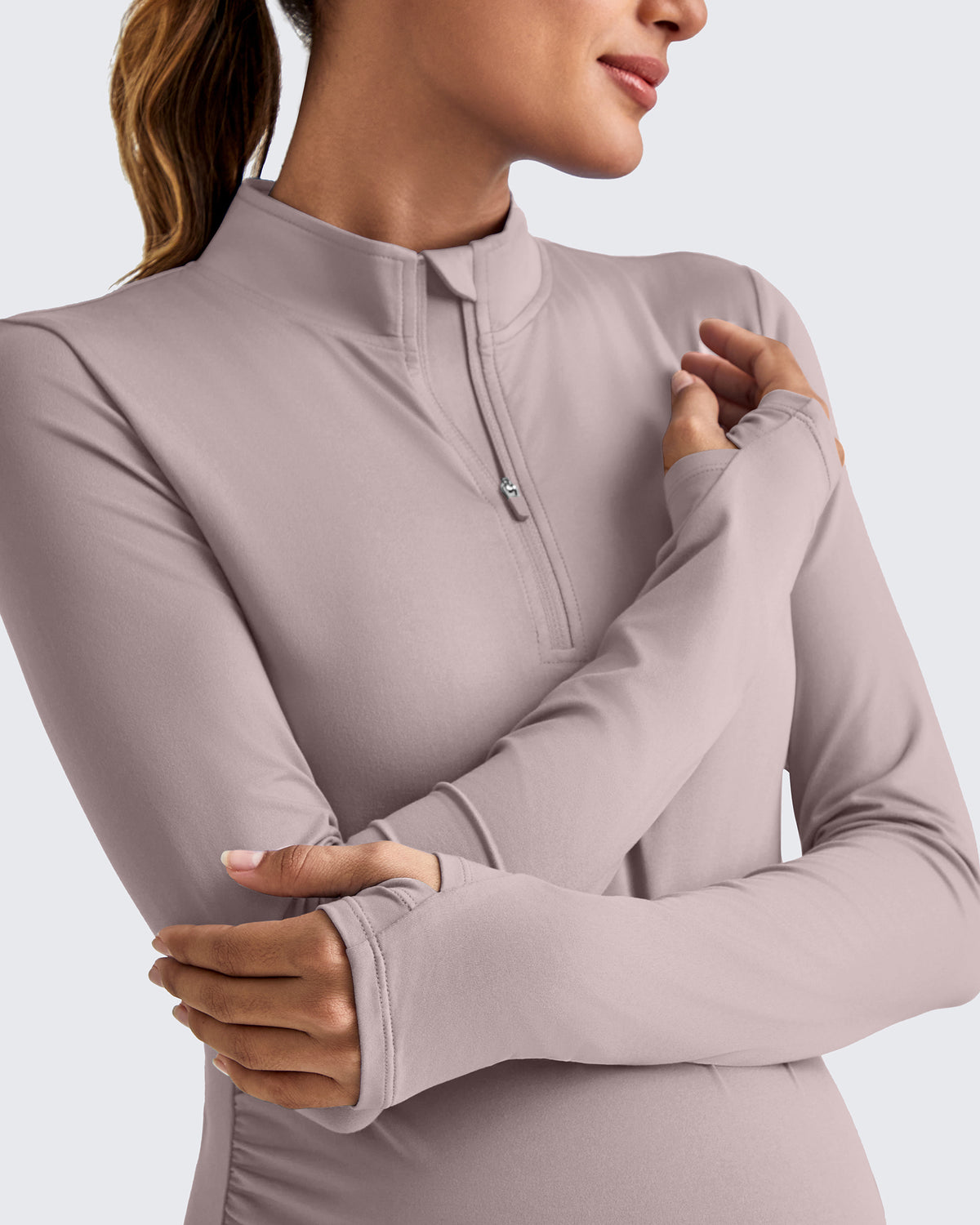 G4Free - UPF 50+ Half Zip Sun Maternity Shirts -GF25BY464BF-XS
