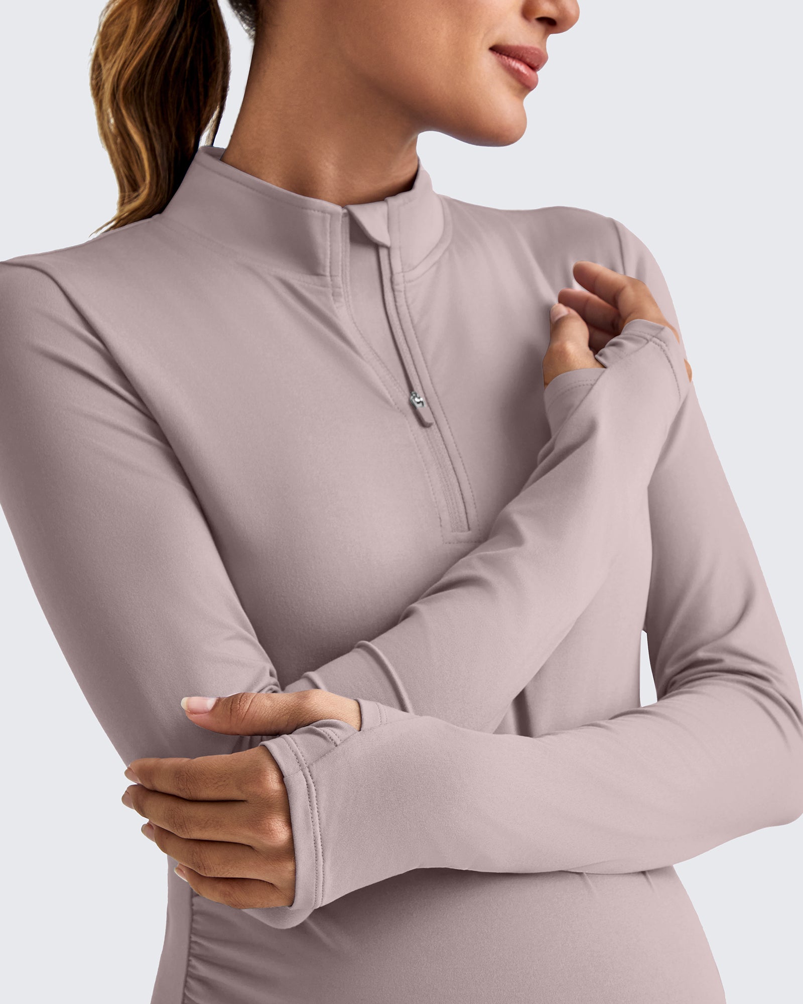 G4Free - UPF 50+ Half Zip Sun Maternity Shirts -GF25BY464BF-XS