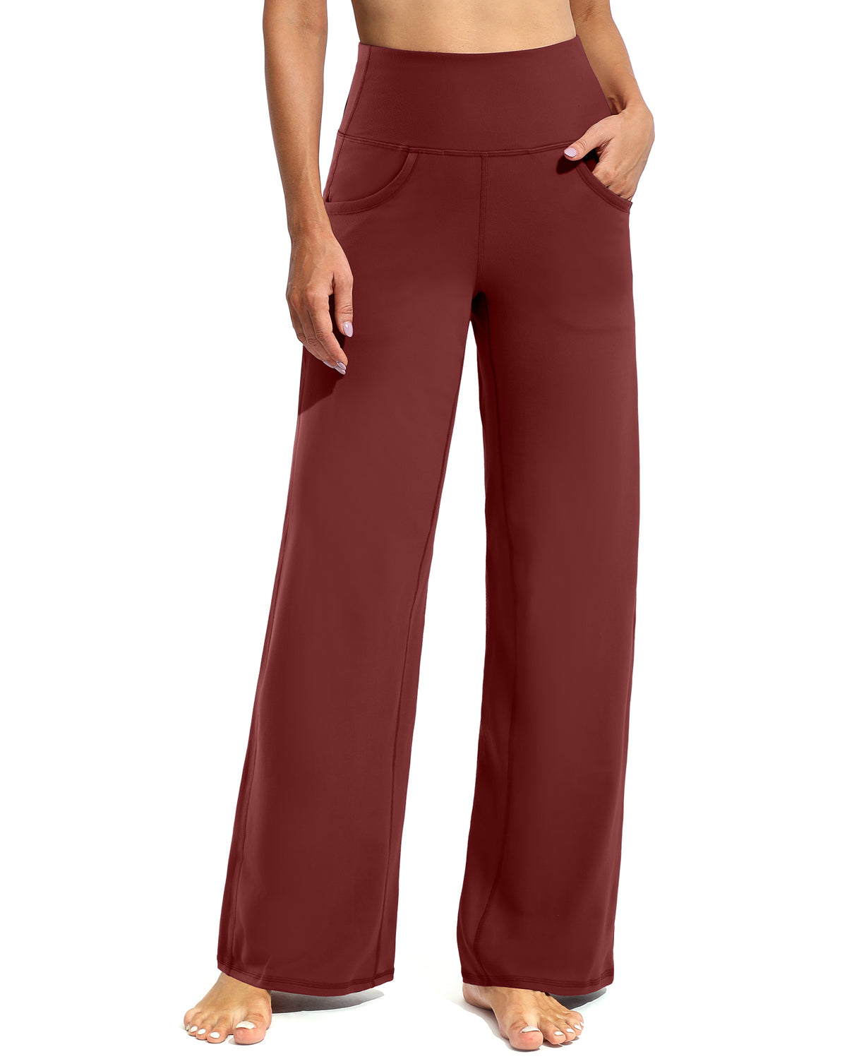 G4Free - Wide Leg Pants Woman Yoga Pants with Pockets Petite -PM23D151AA-S