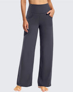 G4Free - Wide Leg Pants Woman Yoga Pants with Pockets Petite -PM23D151AA-S