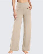 G4Free - Wide Leg Pants Woman Yoga Pants with Pockets Petite -PM23D151AA-S