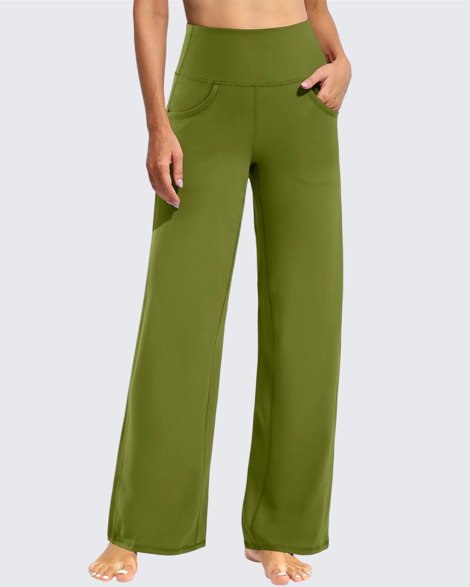 G4Free - Wide Leg Pants Woman Yoga Pants with Pockets Petite -PM23D151AA-S