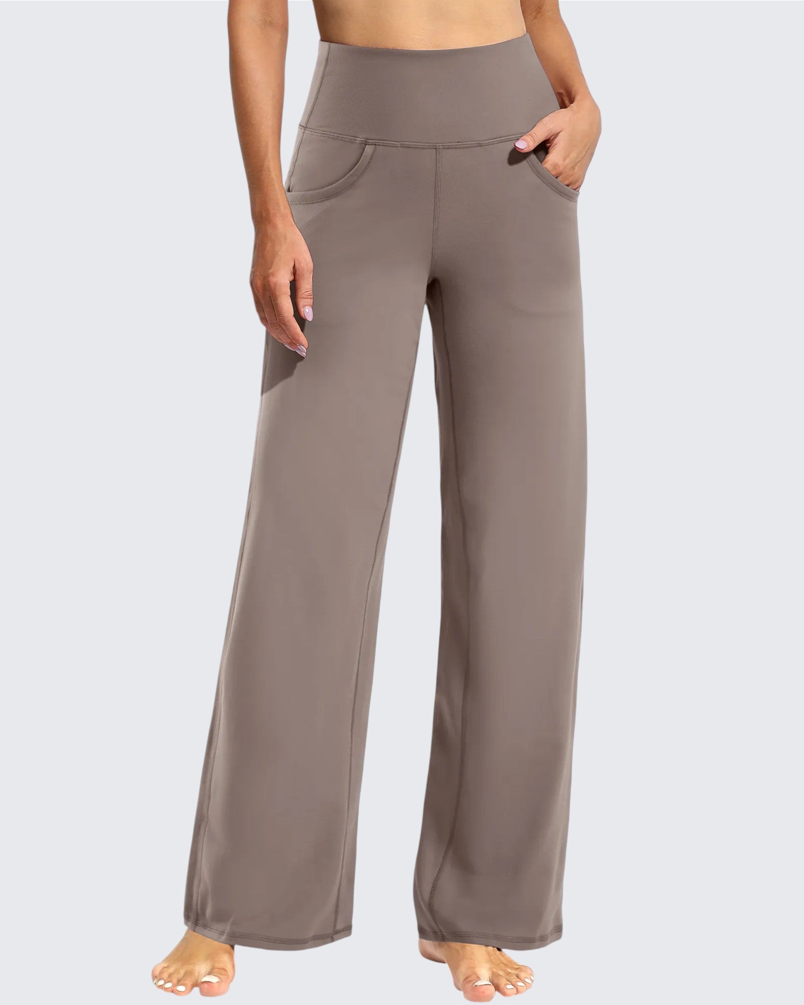 G4Free - Wide Leg Pants Woman Yoga Pants with Pockets Petite -PM23D151AA-S