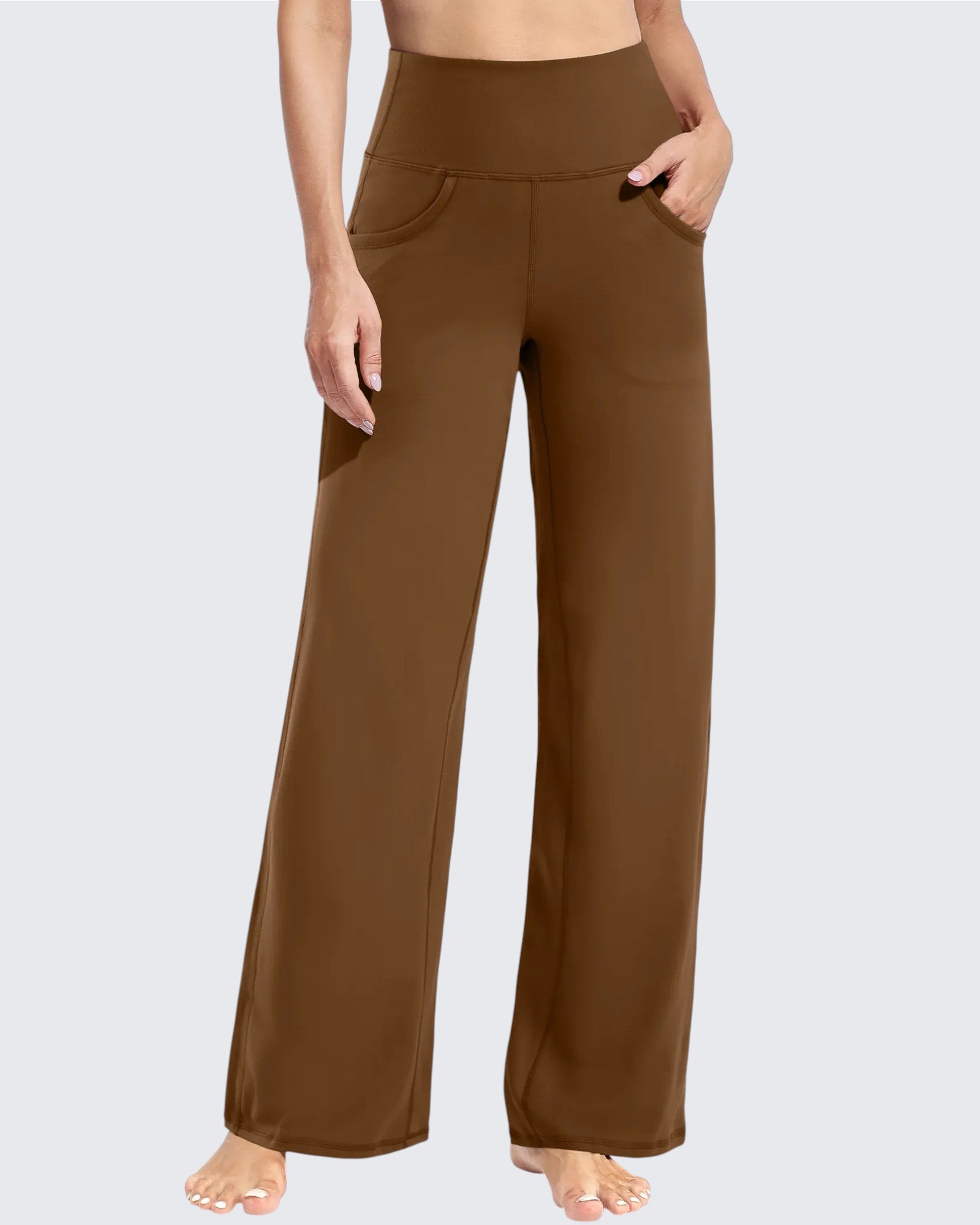 G4Free - Wide Leg Pants Woman Yoga Pants with Pockets Petite -PM23D151AA-S
