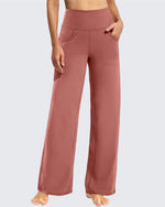 G4Free - Wide Leg Pants Woman Yoga Pants with Pockets Petite -PM23D151AA-S