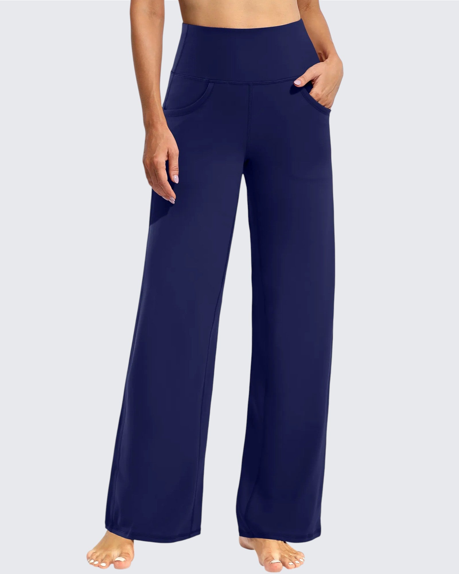 G4Free - Wide Leg Pants Woman Yoga Pants with Pockets Petite -PM23D151AA-S